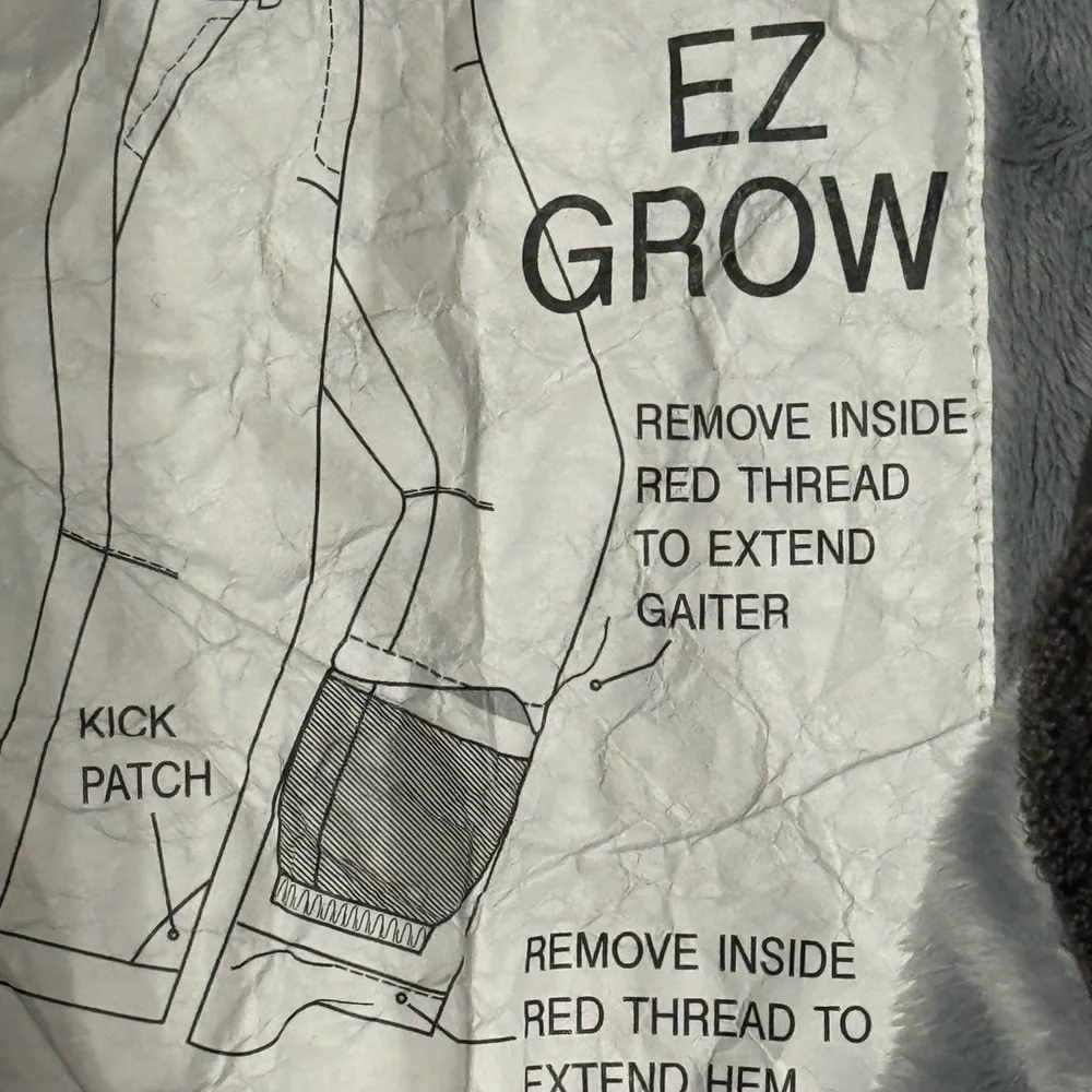 The North Face Girls‎ Insulated Gray Snow Pants Dry Vent EZ Grow SZ XXS (5)